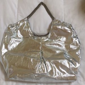Gap silver hobo handbag